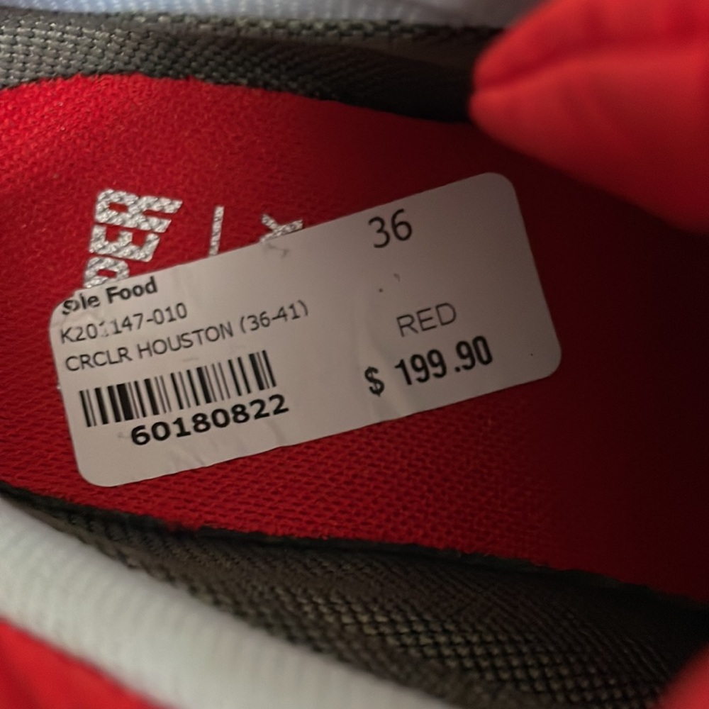 Camper Vibrant Red and White Sneakers only the price sticker I have remove - Picture 4 of 6